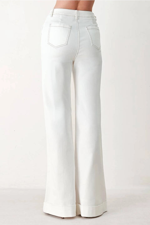 Solid Woven Long Pants