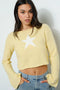 Star Knit Top LT Yellow-Top-Pretty Garbage-S-LT Yellow-Urbanheer