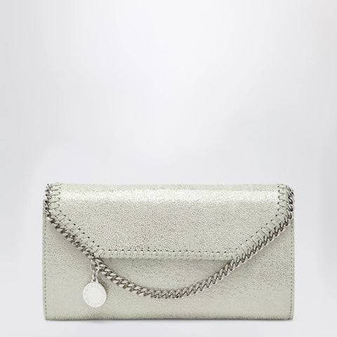 Stella McCartney Light lime green Falabella shoulder wallet bag