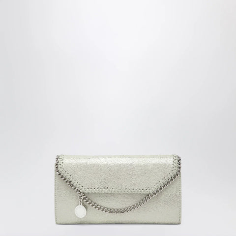 Stella McCartney Light lime green Falabella shoulder wallet bag