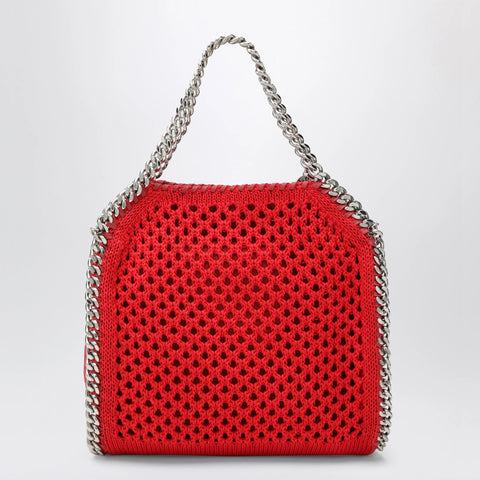Stella McCartney Red Falabella Mini tote bag in mesh