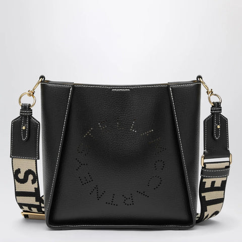 Stella McCartney Square black crossbody bag with logo