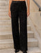 Straight Sequin Pants