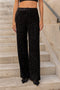 Straight Sequin Pants