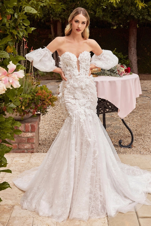 Strapless Lace Wedding Gown from Ladivine by Cinderella Divine – Urbanheer