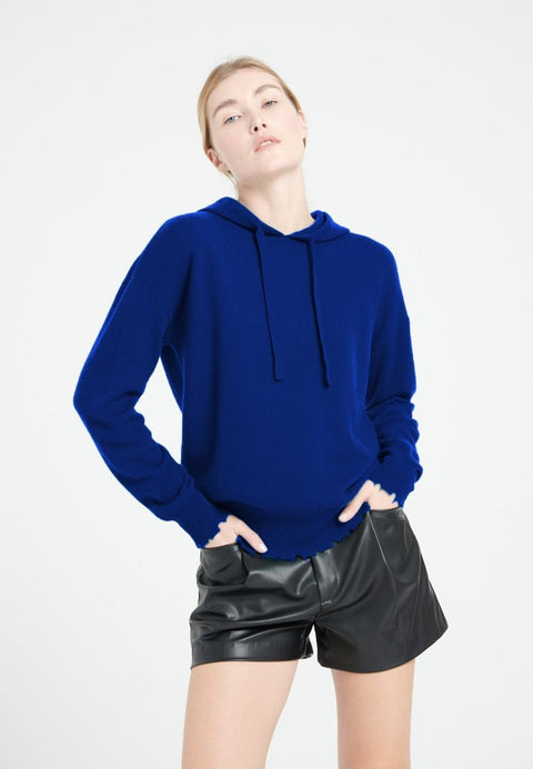 Sweat à capuche cachemire bleu pétrole femme - MIA 16-gilet à capuche femme-Studio Cashmere8-S-SC8-01117-bleu pétrole-Urbanheer