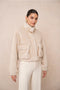 Synthetic Fur Jacket with Patch Pockets
