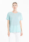 T-shirt col rond cachemire turquoise femme - AVA 6-t-shirt femme-Studio Cashmere8-S-SC8-01133-turquoise-Urbanheer