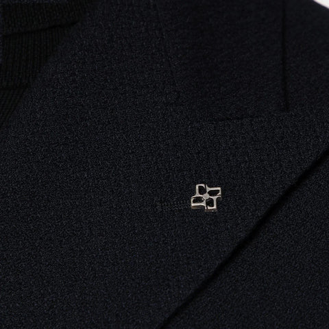 Tagliatore Blue double-breasted wool jacket