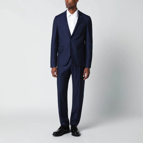 Tagliatore Blue wool single-breasted suit