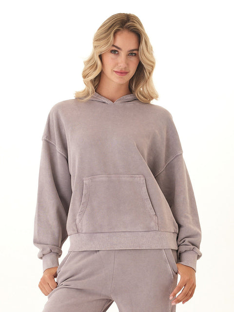 Tanya Mineral Wash Cotton Terry Pullover Hoodie