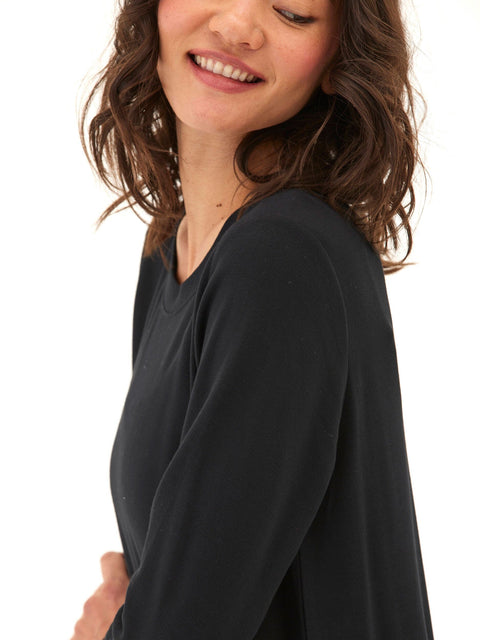 Teagan Feather Fleece Step-Hem Tunic