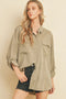 Tencel Oversized Shirt SAGE-Shirt-Dress Forum-S-Urbanheer
