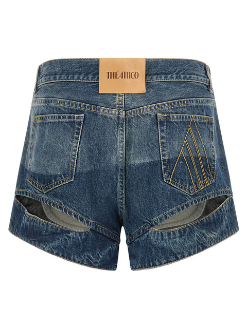 The Attico Cut-out Shorts