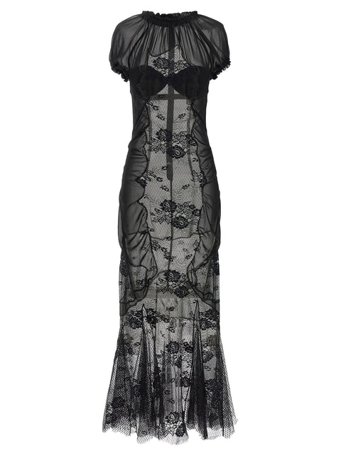 The Attico Lace Tulle Dress