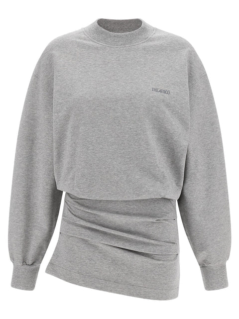 The Attico Mélange Sweatshirt Dress