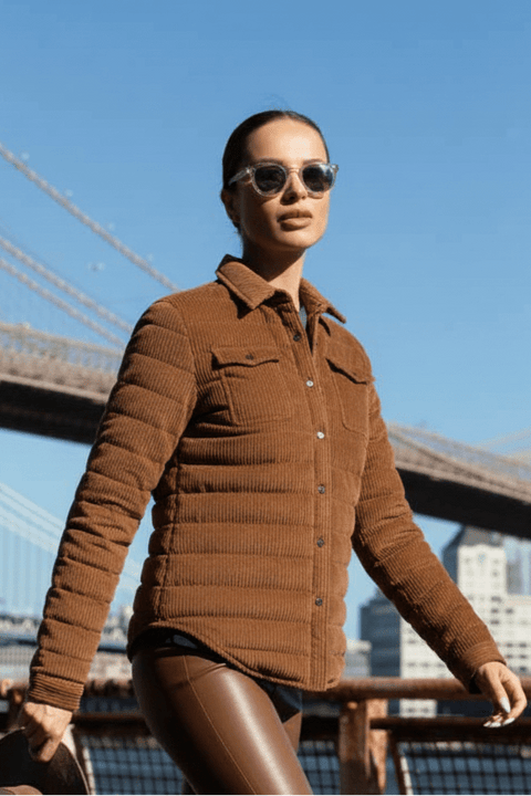 The Harrow Corduroy | Down Shirt | Camel