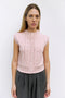 The Linda Vest | Pointelle Sweater Vest - Pink