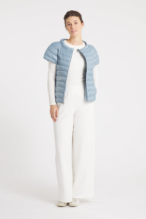 The St Ives | Down Vest | Steel Blue