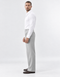 The Windsor Wide-Leg Wool Trousers - Grey