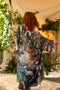 Theatre of Dreams Long Duster Bamboo Kimono Robe with Deer-Kimono-Market of Stars-length 118cm width 78 cm-Urbanheer