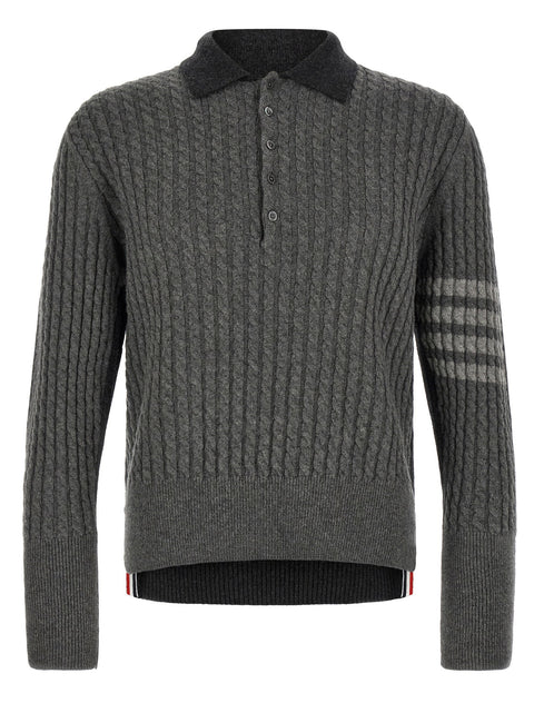 Thom Browne 2-in-1 Trompe Loeil Polo Shirt
