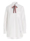 Thom Browne Logo Pussy Bow Blouse