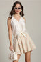 Tie Front Sleeveless Satin Top