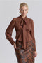Tie-Neck Chiffon Blouse