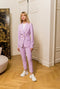 Timeless Fitted Double-Breasted Suit Jacket with Gold Buttons Lilac-Jacket-Attentif Paris-S-Lilac-Urbanheer