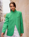Timeless Structured Jacket with Fold-Down Officer Collar