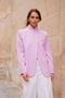 Timeless Structured Jacket with Fold-Down Officer Collar