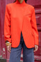 Timeless Structured Jacket with Fold-Down Officer Collar