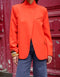 Timeless Structured Jacket with Fold-Down Officer Collar