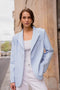 Timeless Structured Jacket with Fold-Down Officer Collar