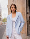 Timeless Structured Jacket with Fold-Down Officer Collar