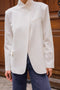 Timeless Structured Jacket with Fold-Down Officer Collar