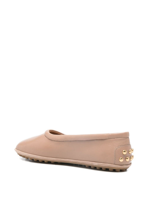 Tod'S Metal Dots Ballerinas in Nappa Leather