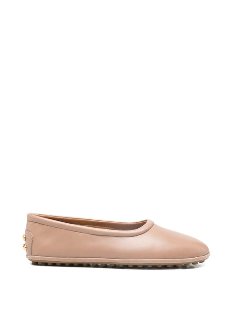 Tod'S Metal Dots Ballerinas in Nappa Leather