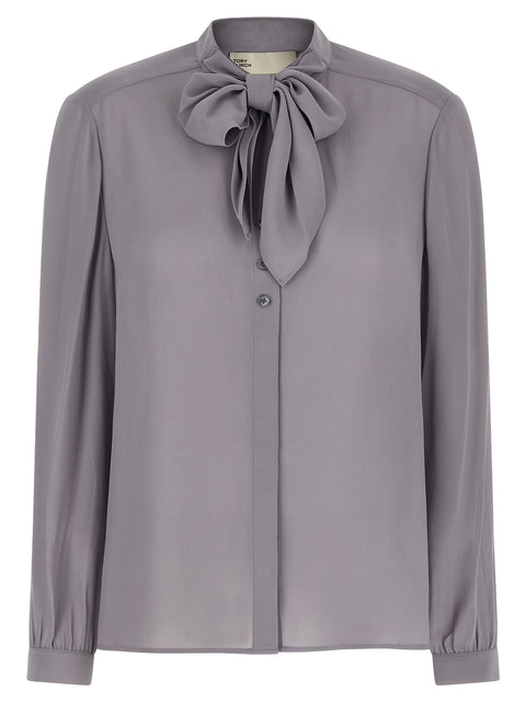 Tory Burch Georgette Bow Blouse
