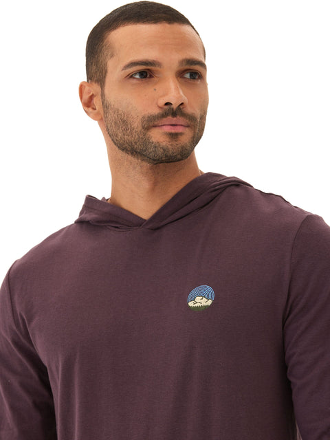 Triblend Embroidery Hoodie Tee