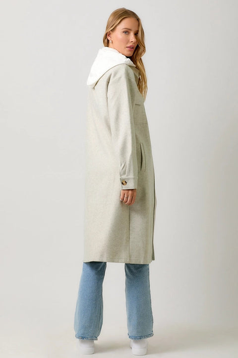 Twofer Hoodie Solid Coat Oatmeal-Coat-Mystree-S-Urbanheer