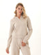 Tyra Triblend Fleece Quarter Zip Hoodie