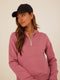 Tyra Triblend Fleece Quarter Zip Hoodie