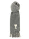 Ami Paris Adc Logo Scarf And Fringes