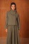Urban Short Oversized Trench-Style Jacket with A Wrap Collar