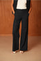 Urban Wide High-Waisted Pants with Back Triangle Pocket