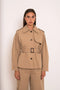 Utility Short Belted Trench Jacket