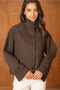Utility Short Jacket with Lapels That Can Be Turned Up Into A Stand-Up Collar