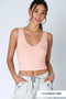 V Neck Shirred Top-Top-NIKIBIKI-One Size-2229 Peachy Pink-Urbanheer